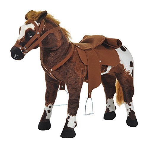 Baloiço Infantil HOMCOM | Castanho - 85x28x60cm HOMCOM - Brinquedos de balanço e mola - castanho, 85x28x60cm