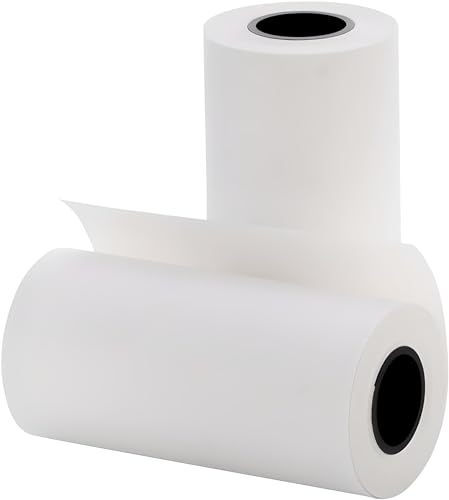 Rollo de papel térmico PDQ (20 rollos) Double Dragon - Rolo de papel para recibos e máquinas de adição - 20 rollos, compatível, máquinas térmicas