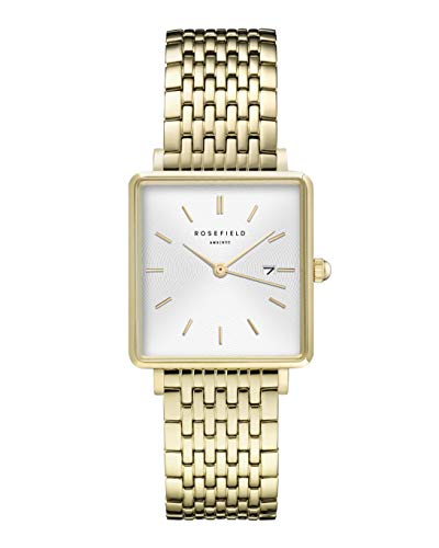 Relógio Rosefield The Boxy Qwsq-09 Dourado Rosefield - Relógios - aço inoxidável, mecânico, preto, resistente à água