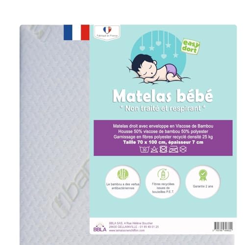 Colchão para Berço EASY DORT (Branco - Espuma) Easy Dort - Colchões - espuma, berço