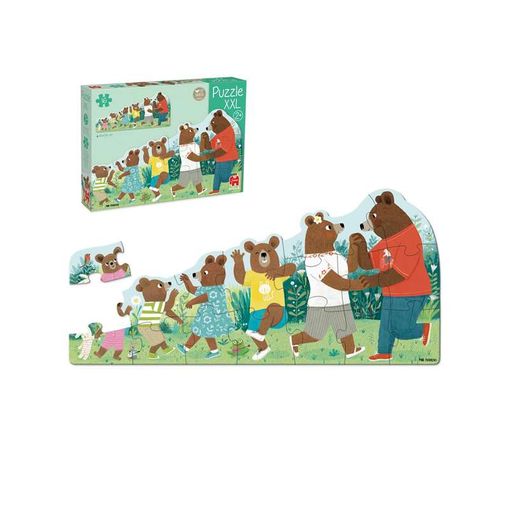 Puzzle GOULA Family Bears (Idade Mínima Recomendada: 2 anos) Diset - Quebra-cabeças - puzzle, cartão, 16 peças, família de ursos