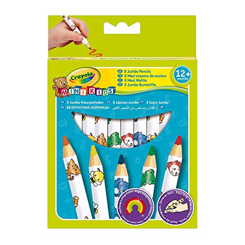 Lápis de Cor CRAYOLA Maxi Kids (8 Un) CRAYOLA - Lápis - cores vivas, ponta arredondada, extra-grande