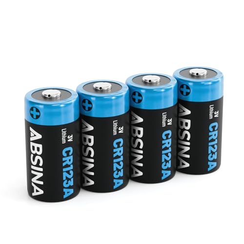 Pilha Recarregável ABSINA 4X CR123A (3V) ABSINA - Baterias - 3V, 1600 mAh, litio, cr123a