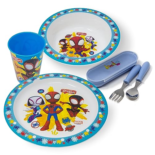 Conjunto de Refeição DIMALOO Spiderman e Seus Super Amigos damaloo - Jogos de talheres - conjunto, refeição, Spiderman, super amigos