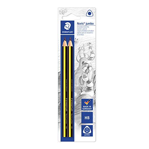 Lápis de Carvão STAEDTLER Jumbo (Branco - 2 Unidades) Staedtler - Lápis de madeira - jumbo, branco, 2 unidades, minas suaves