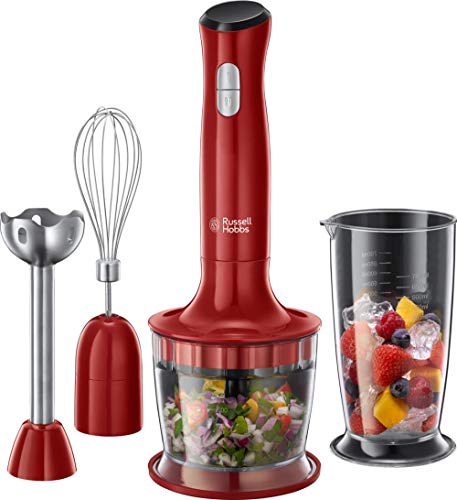Batedeira Manual RUSSELL HOBBS 24700-56 (500 W) Russell Hobbs - Batedeiras e liquidificadores - 500 W, plástico, vermelho, 2 velocidades
