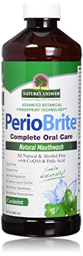 Creme de Dia RISPOSTA DA NATURA Periowash (480 ml) Nature's Answer - Enxaguatório bucal - creme, dia, periwinkle, 480ml