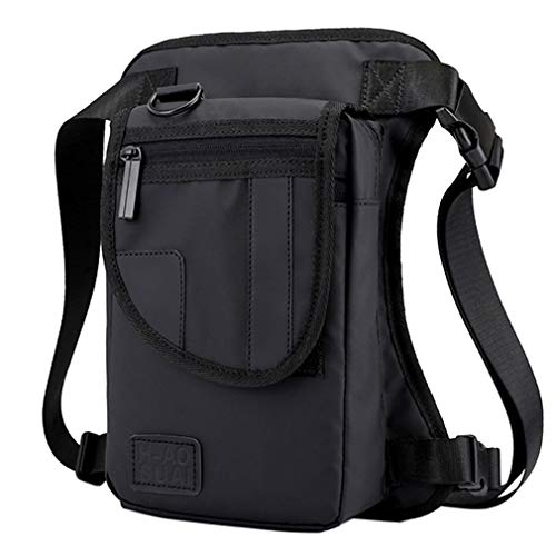 Bolsa de Pernas XIEBEN Nylon Táctica (Preto - 27x14x8 cm) Xieben - Bolsas, carteiras e estojos - nylon, resistente à água, 27x14x8 cm, 230g