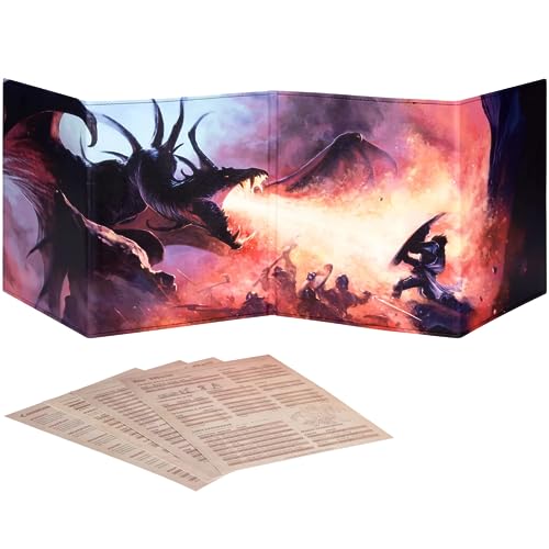 Tela de Mesa para Mestre de Jogos DM SCREEN 5E LYNX - Jogos - tela, mesa, mestre, jogos, dm screen 5e, borracha