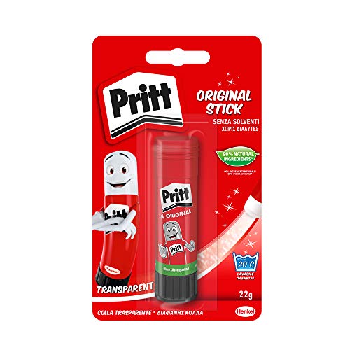 Cola PRITT Stick (22 g - Branco - Polietileno) Pritt - Adesivos e ímãs para artesanato - 22 g, polietileno, sem solventes, deslizamento fácil