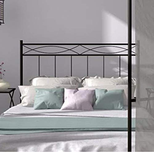 Cabeceira para Cama INNOVATION HOME FURNISH NOVAFORJA (Preto - Aço - 90x190cm) MUEBLIX - Cabeceiras e peseiras - preto, aço, 90x190cm