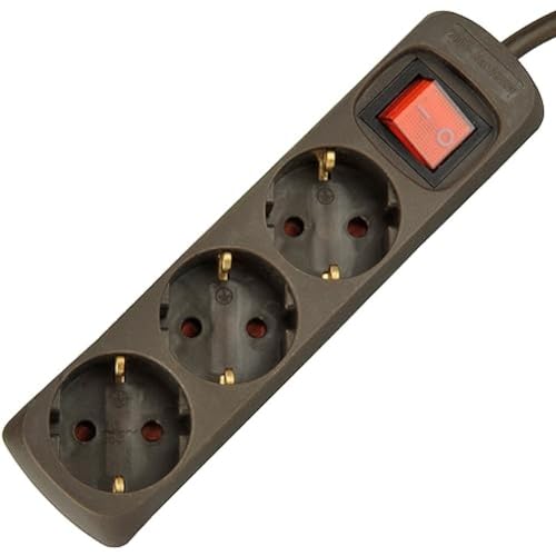 Cabo de Alimentação UNITEC (1.4m - Preto) unitec - Fios e cabos elétricos - interruptor, 3 tomadas, 250 V, 16 A