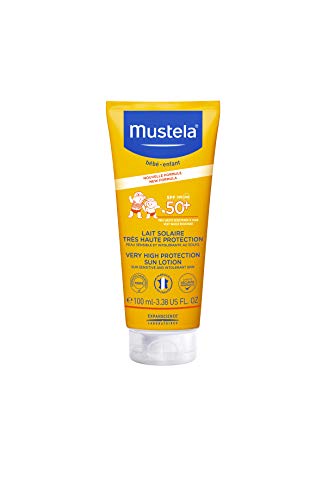 Loção para o Cabelo MUSTELA Sol Lait Solaire (100ml) Mustela - Banho e corpo - resistente à água, anti-estática, 100ml