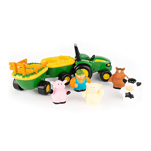 Trator com Reboque TOMY John Deere e Animais TOMY - Brinquedos - trator, reboque, tomy, John Deere, animais, veículo divertido