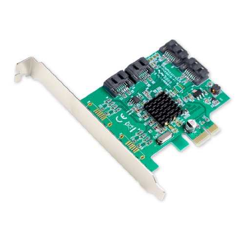 Placa Adaptadora de Interface SYBA SI-PEX40064 SYBA - Placas e adaptadores de interface de computador - pci express, sata, hdd/ssd, plug & play