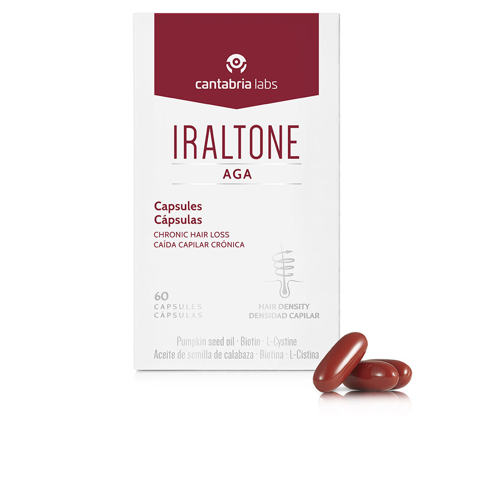 Suplemento Alimentar IRALTONES Aga (60 cápsulas) Iraltone - Tratamentos para a queda de cabelo - suplemento alimentar, iraltones aga, 60 cápsulas