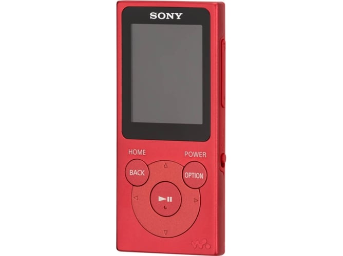 Leitor MP4 SONY Walkman NW-E394R Vermelho Sony - Reprodutores de mp3 - 8 gb, mp3, WMA, AAC-LC, PCM