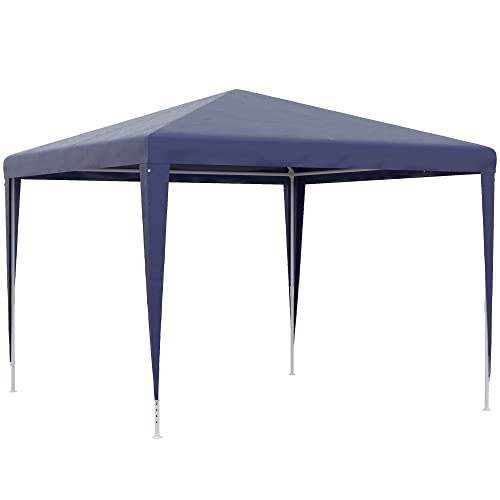 Tenda para Jardim Outsunny | 293 x 293 x 252 cm - Azul Outsunny - Móveis de exterior - 293x293x252 cm, azul