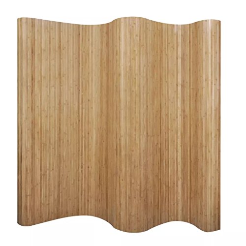 Biombo Dobrável VidaXL de Sala 250X195Cm Bambu Natural vidaXL - Brinquedos para bebês e equipamentos de atividades - dobrável, 250x195cm, bambu natural