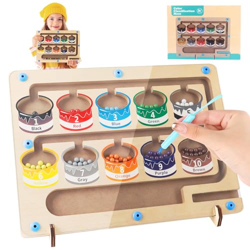 Jogo Didático MAGNETIC MINDS Magnetic Wooden Puzzle (Idade Mínima: 3) LWMTT - Brinquedos - educativo, 3 anos, números, operações matemáticas
