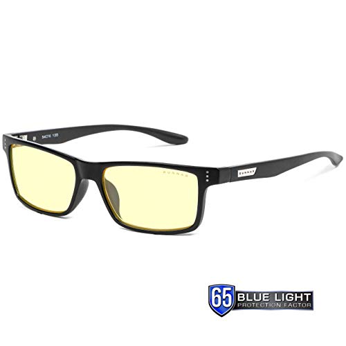 Óculos para Computador GUNNAR Onyx Amber GUNNAR - Óculos de grau - computador, resistente à água, preto, plástico