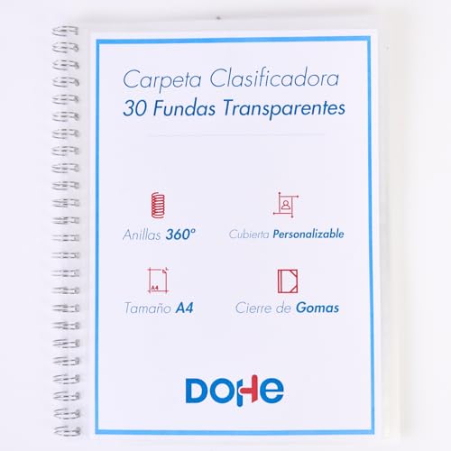 Pasta com anéis DOHE 3D (A4 - Polipropileno) DOHE - Pastas e capas de relatório - anéis, polipropileno, a4