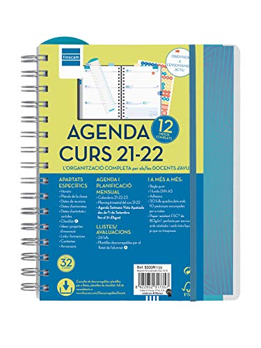 Agenda FINOCAM Escolar (A4 - 2021/2022 - Semanal - 4 Páginas) Cabero Group 1916, S.A. - Calendários, organizadores e planejadores - a4, 2021/2022, semanal, 4 páginas