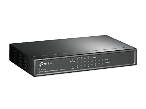 Switch TP-LINK TL-SG1008P (8 Portas Gigabit - 55W) TP-Link - Concentradores e comutadores - 8 portas, gigabit, 55W