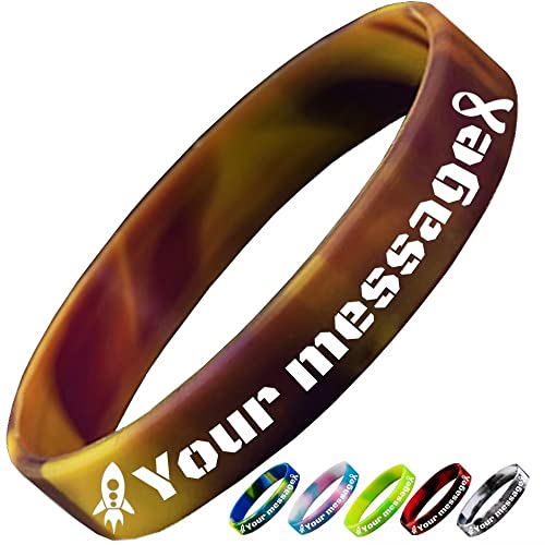 Bracelete Ajustável Silicone Impresso AZURESUN Azuresun - Joias - silicone, ajustável, impresso