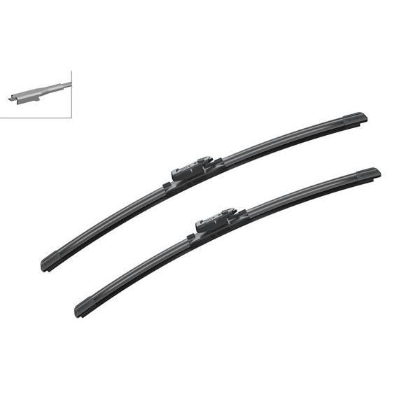 Conjunto de 2 Escovas Limpa-Para-Brisas BOSCH A637S Bosch - Peças e acessórios para janelas de veículos automotores - preto, verde, plástico, 20 cm
