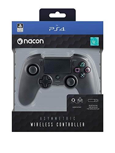 Comando para PlayStation 4 BIGBEN INTERACTIVE Asymmetric (Wireless) NACON - Controladores de jogo - wireless, bateria recarregável, preto, 1200 mAh