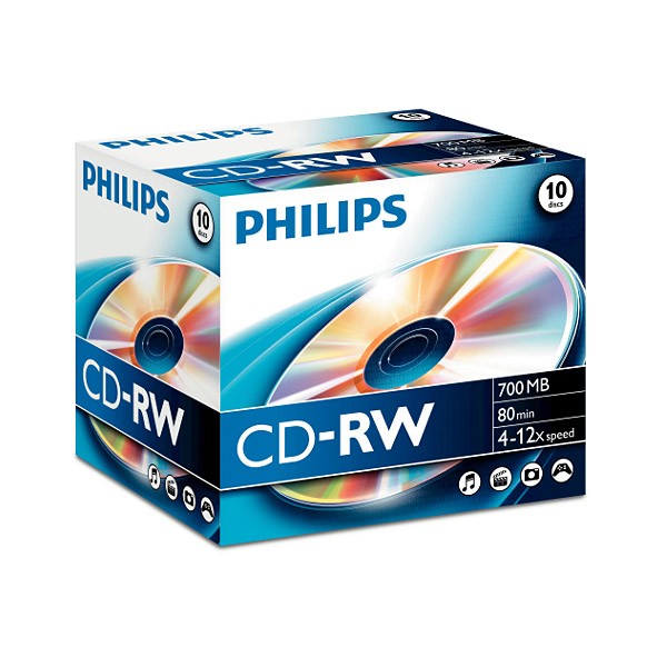Philips Cw7D2Nj10 Unidade de Disco Ótico Cd-Rw X 10 700 Mbit/S Philips - Mídias vazias - philips cw7d2nj10, unidade disco ótico cd-rw x 10, 700 mbit/s, capacidade nativa disco rígido, velocidade gravação, quantidade conjunto