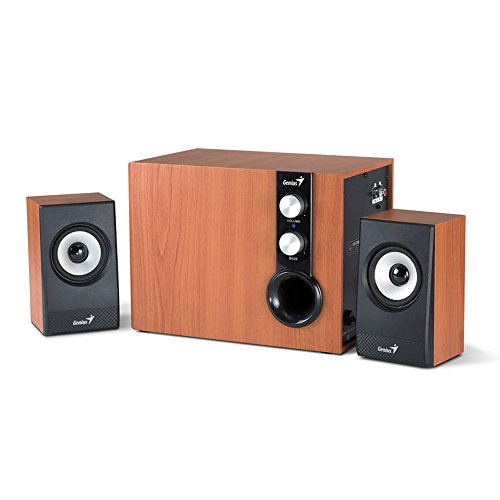 Conjunto de Colunas GENIUS Sw-Hf2.1 1205 (Madeira) Genius - Alto-falantes - colunas, subwoofer, satélite, bluetooth