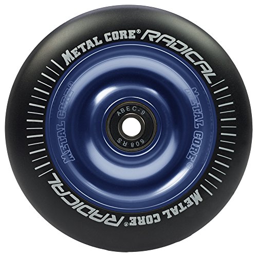 Roda de Scooter Bestial Wolf Metal Core Rueda Radical Blue Metal Core - Recreação ao ar livre - 110mm, 240g, metal core, radical blue