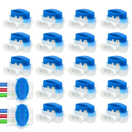 Conjunto de 20 Conectores de Cabos com Gelo Impermeável para Robôs Corta-Relvas NVIYAM - Terminais e conectores de fio - conectores, cabos, gelo impermeável, robôs corta-relvas