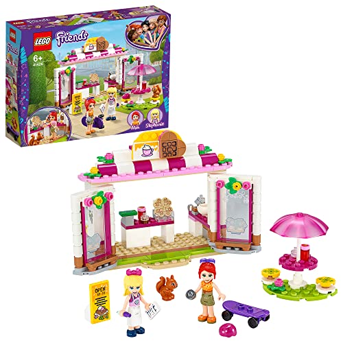 LEGO Friends: O Café do Parque de Heartlake City (Idade Mínima Recomendada: 6 anos) LEGO - Blocos de encaixe - lego friends, café do parque, heartlake city, mia, amigas, pão, waffles, muffins, cozinha, skate-park, xarope de laranja