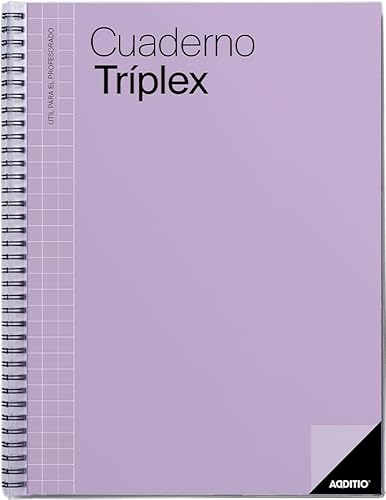 ADDITIO Caderno Triplo Profissional Lilás Additio - Cadernos e bloco de notas - triplo, profissional, lilás, resistente