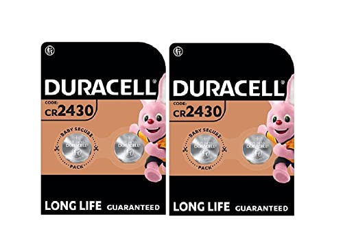 Pilhas Duracell CR2430 (Pack de 10 - 2 Unidades) Duracell - Baterias - CR2430, 1200 mAh, 3 V, 10 unidades