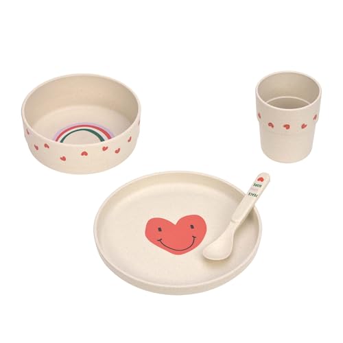 Conjunto de Refeição LÄSSIG Happy Rascals Lässig - Utensílios de mesa - prato, copos, colher, base anti-BPA