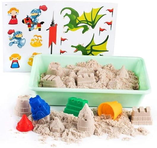 Areia de Brincar GENIO KIDS (Idade minima recomendada: 3 anos) OOO "Strana igrushek" - Massa de modelar e putty - multicor, areia, educativo, 1 kg