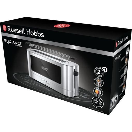 Torradeira RUSSELL HOBBS 23380-56 (1 fatia - 1000 W) Russell Hobbs - Torradeiras - 1000 W, 1 fatia, controlo eletrónico, re-aquecimento, descongelamento