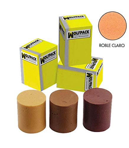 Taco de Cera ZIUR (Cereja Claro) 70 gr. WOLFPACK - Compostos para reparo de parede e gesso - cera, reparação, madeira