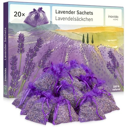Inovida Bolsas de Armário Lavanda (20 unidades) Inovida - Aromatizadores de ambiente - bolsas, lavanda, 20 unidades