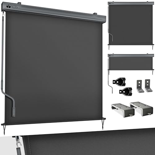 Toldo Vertical 250X160Cm Exterior Interior Resistente Água Manivela TILLVEX DWD-Company GmbH & Co. KG - Revestimento - 250x160cm, exterior, interior, resistente à água