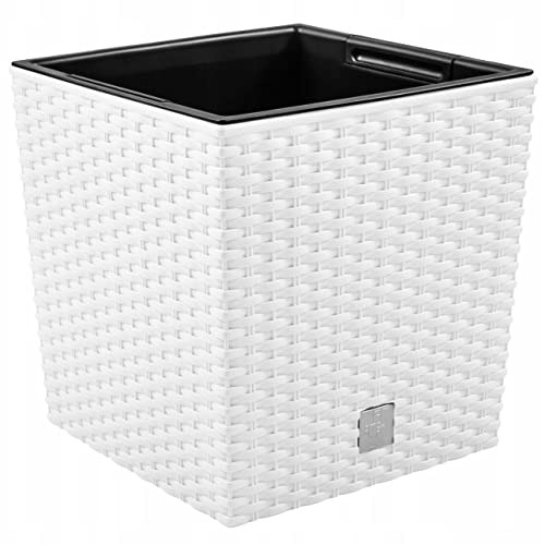 Vaso de Jardim PRIME GARDEN Squarepot (Plástico - Preto - 20x20x20cm) Prime Garden - Flores artificiais - plástico, preto, 20x20x20cm
