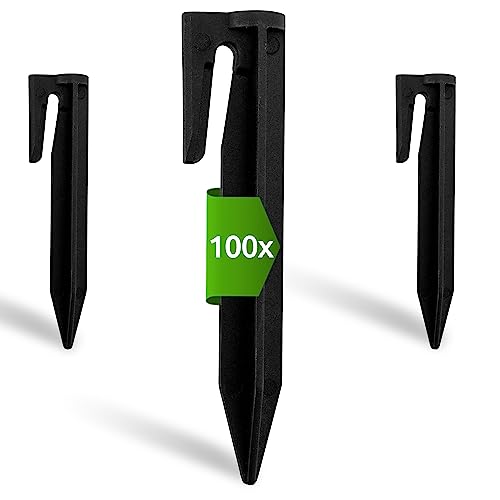 Conjunto de 100 Estacas para Corta-Relvas Robô ECENCE ECENCE - Gaiolas e suportes para plantas - estacas, corta-relvas, robô