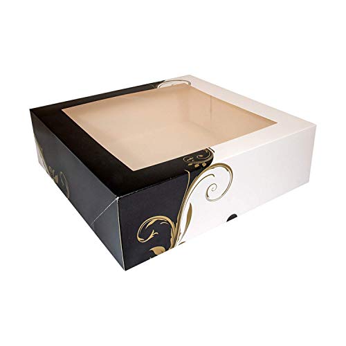 Caixa para Pastelaria e Biscoitos GARCIA DE POU 275 g/m² García de Pou - Caixas de padaria - 275 g/m², tampa de plástico, 32 x 10 x 32 cm