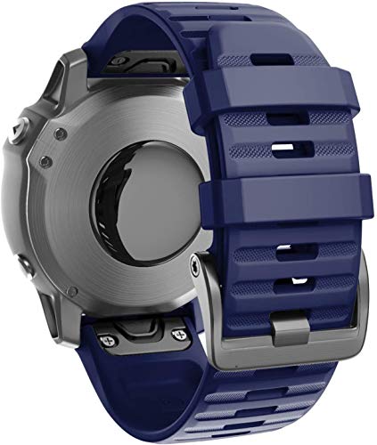 Bracelete para Relógio GARMIN Fenix 6X PRO/Fenix 6X Azul Gransho - Acessórios para monitor de atividades - azul, silicone, compatível fenix 6x pro, compatível fenix 6x sapphire