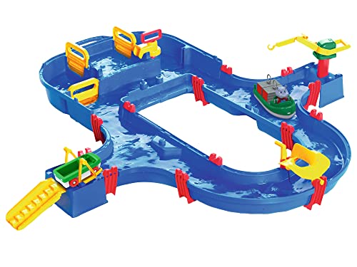 Conjunto de brinquedos para crianças AquaPlay 300001 Smoby - Conjuntos de brinquedos - 41 peças, Porto, escada, bomba manual