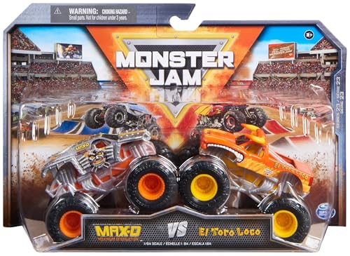 Figura de Ação SPIN MASTER Monster Jam Max-D and El Toro Loco Spin Master - Brinquedos - figura, ação, monster jam, max-d, el toro loco